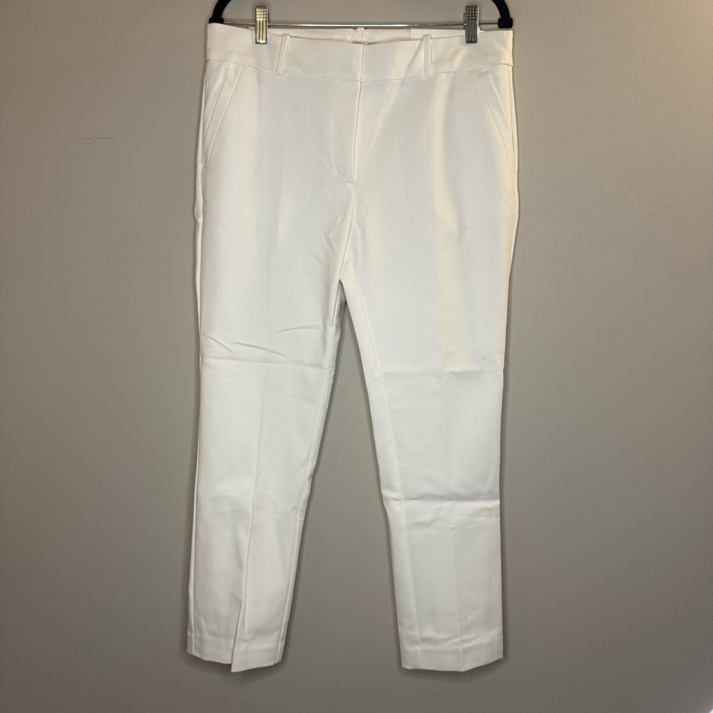 LOFT White Cropped Ankle Pants